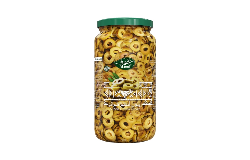 ALJOUF SLICED GREEN OLIVES