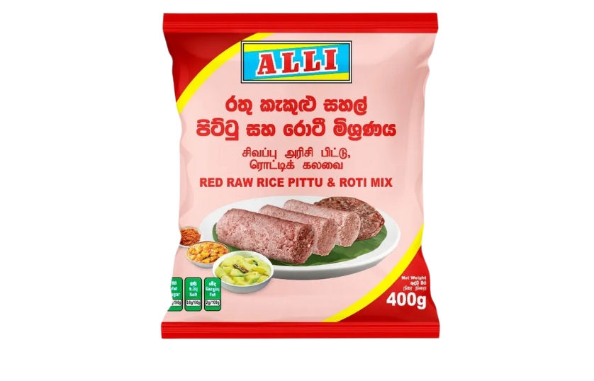 ALLI RED RAW RICE PITTU & ROTI MIX 400G