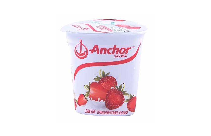 ANCHOR LOW FAT STRAWBERRY STIRRED YOGHURT 100G