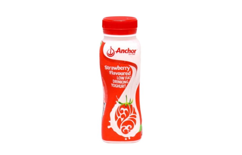 ANCHOR NEWDALE STRAWBERRY FLAVOURED DRINKING YOGHURT 180ML