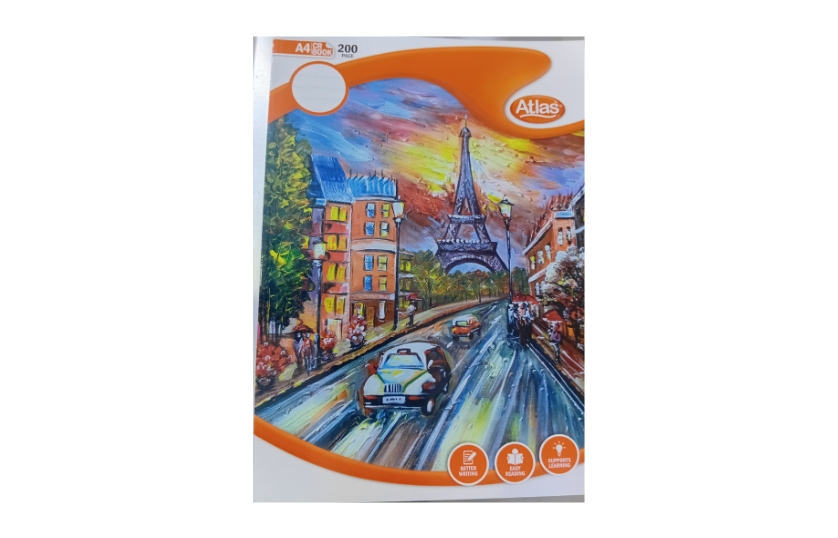 ATLAS A4 SINGLE RULED 200 PAGE