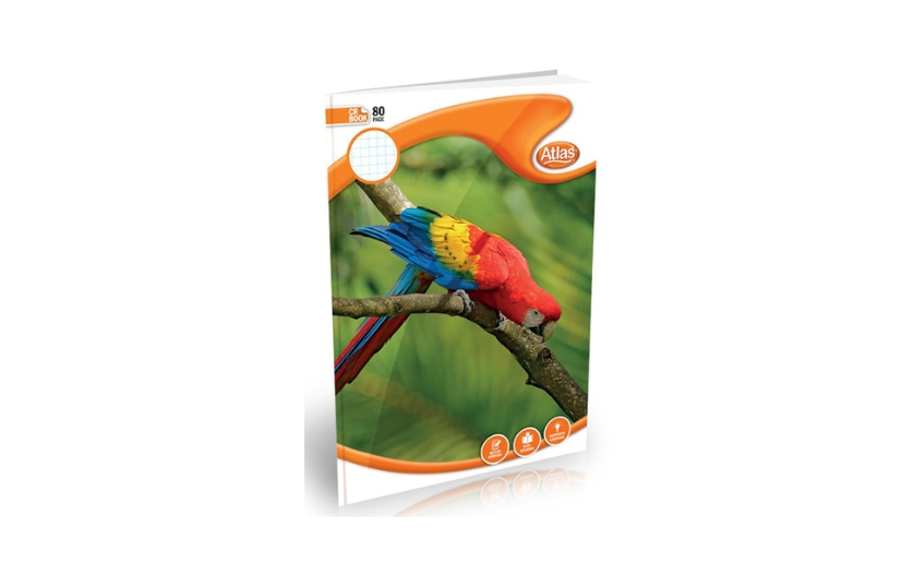 ATLAS A4 SQUARE RULED 80 PAGE