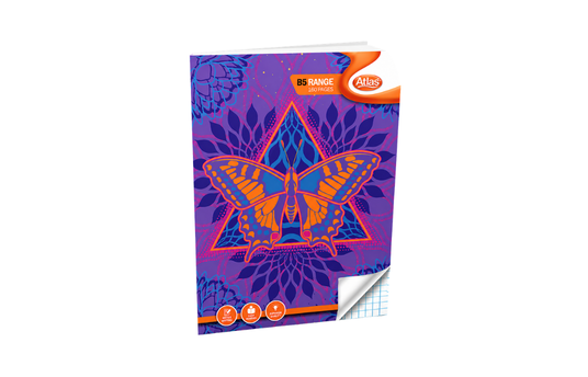 ATLAS BOOK B5 SQUARE RULE 160 PAGES 
