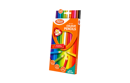 ATLAS COLOUR PENCIL 12