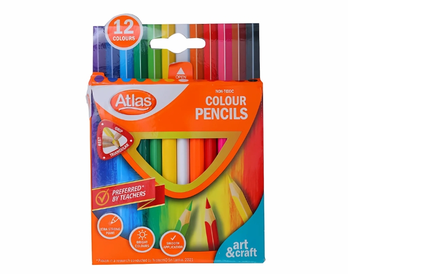 ATLAS HALF COLOUR PENCIL 12