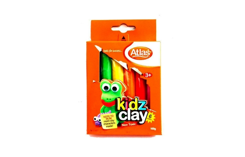 ATLAS KIDZ CLAY 100G - 6 COLORS