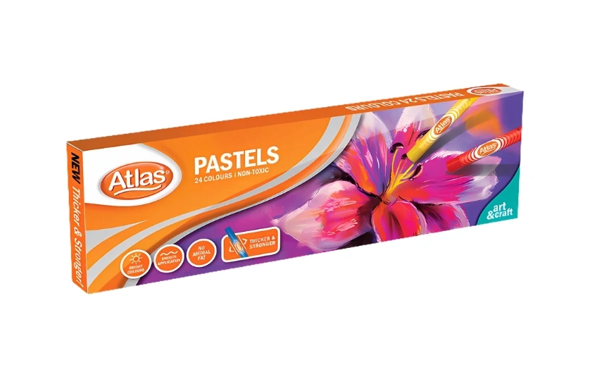 ATLAS PASTEL 24 COLOURS