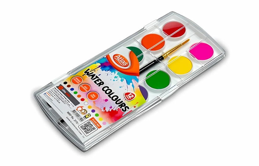 ATLAS WATER COLOUR 12 COLOURS
