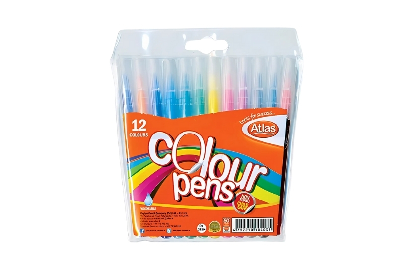 ATLES COLOUR PENS 12 PACK