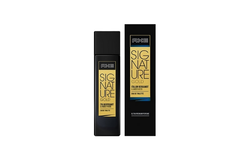 AXE SIGNATURE GOLD ITALIAN BERGAMOT AND AMBER WOOD BODY PERFUMED + FREE CLOSEUP TOOTHPASTE 30G
