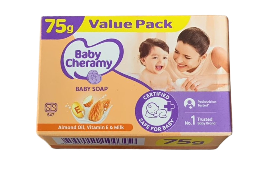 BABY CHERAMY ALMOND OIL SOAP VALUE PACK 75G