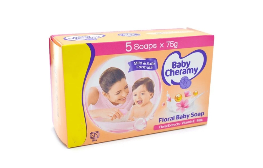 BABY CHERAMY FLORAL PACK 5 SOAPS