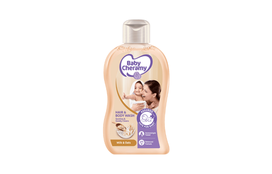 BABY CHERAMY HAIR & BODY WASH MILK & OATS 200ML