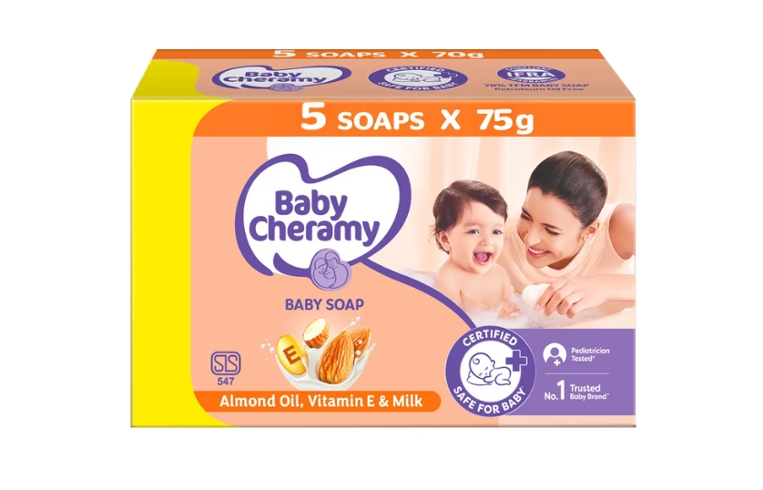 BABY CHERAMY SOAP ALMOND OIL PROMO PACK 75GX5