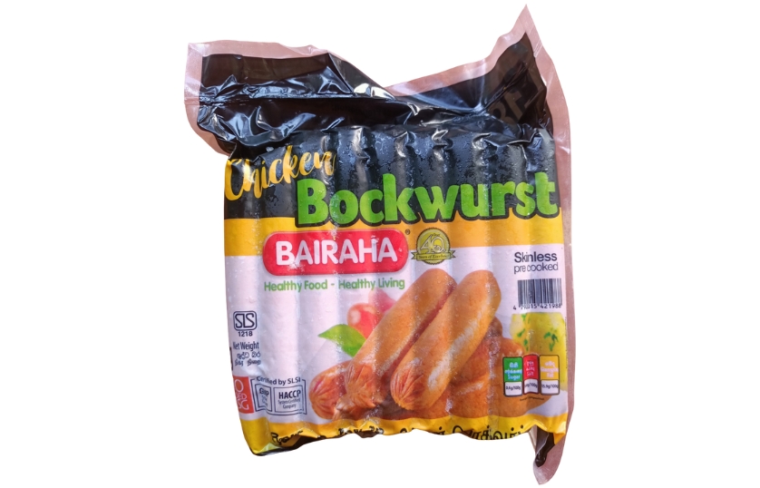 BAIRAHA CHICKEN BOCKWURST VALUE PACK 1KG