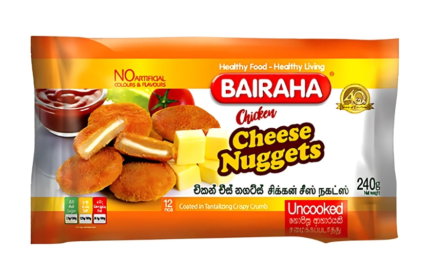 BAIRAHA CHICKEN CHEESE NUGGETS 240G