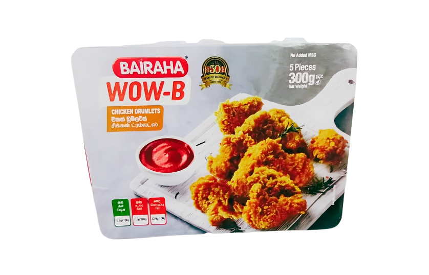 BAIRAHA WOW–B CRISPY CHICKEN DRUMLETS 300 G
