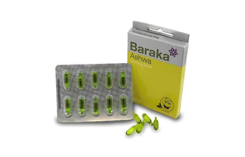 BARAKA ASHWA SOOTHING RELIEF 10 CAPSULES 375MG