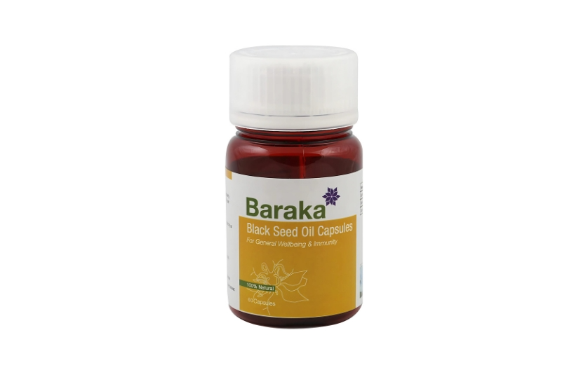 BARAKA  BLACK SEED OIL & GARLIC OIL 60 CAPSULES - 500MG