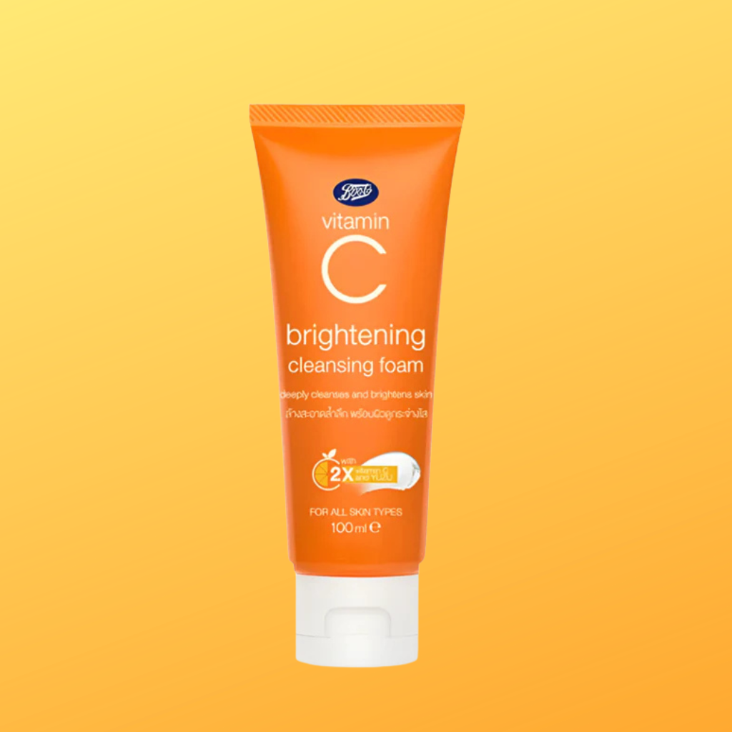 BOOTS VITAMIN C BRIGHTENING CLEANSING FOAM 100ML