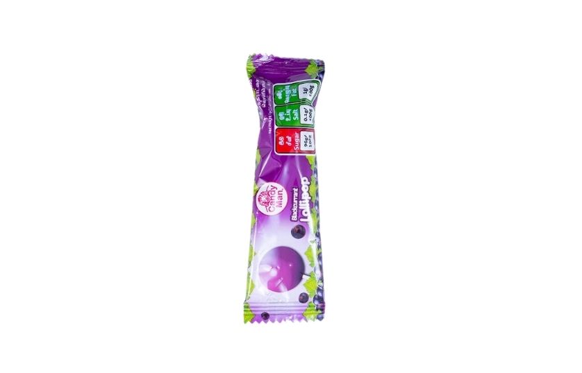 CANDY MAN BLACKCURRANT LOLLIPOP