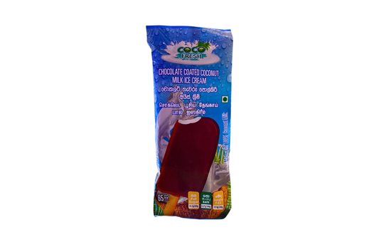 CHOCOLATE COATED COCONUT MILK FLAVOURED ICE 