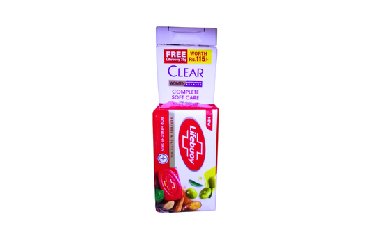 CLEAR WOMEN ANTI-DANDRUFF SHAMPOO 80ML WITH FREE LIFEBOUY
