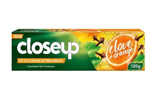 CLOSEUP NATURALS CLOVE & ORANGE TOOTHPASTE 120G