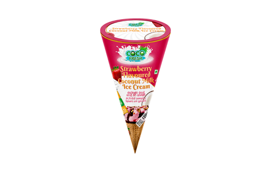 COCO FRESH STRAWBERRY FLAVOURED COCONUT MILK ICE CREAM 120ML