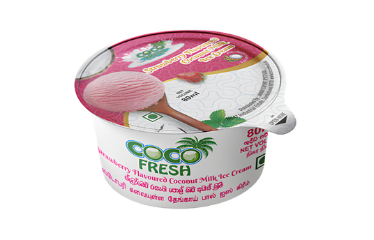 COCO FRESH STRAWBERRY FLAVOURED COCONUT MILK ICE CREAM 80ML