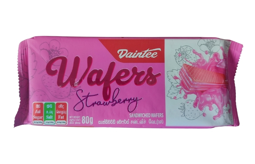 DAINTEE STRAWBERRYS WAFERS 80G