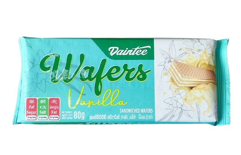 DAINTEE VANILLA CREAM WAFERS 80G
