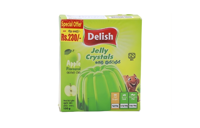 DELISH JELLY APPLE FLAVOUR 100G