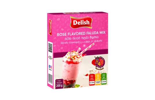 DELISH ROSE FLAVOURED FALUDA MIX 200G