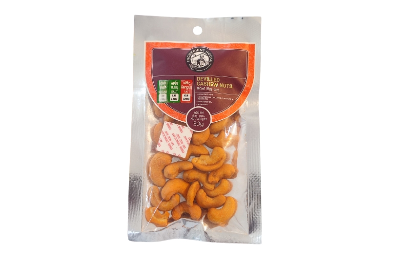 INGREDIENT HOUSE DEVILLED CASHEW NUTS 50G