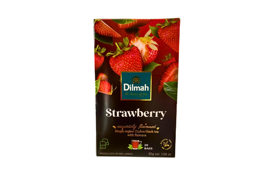 DILMAH CEYLON  N TEA  WITH STAWBERRY  30G 20 (TEA BAGS)