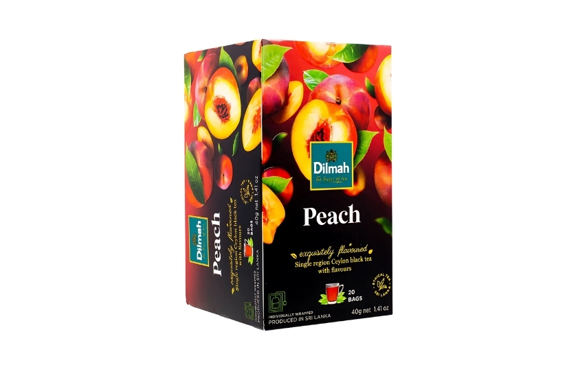 DILMAH CEYLON  TEA  WITH PEACH 30G 20 (TEA BAGS)