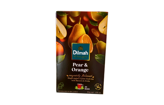 DILMAH CEYLON  TEA  WITH PEAR &ORANGE  30G 20 (TEA BAGS)