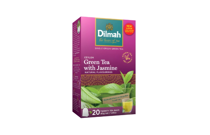 DILMAH GREEN TEA WITH JASMINE 40G (20 BAGS)