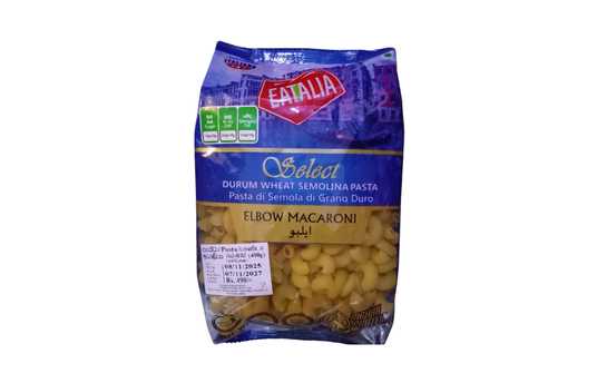 EATALIA DURUM WHEAT SEMOLINA PASTA ELBOW MACARONI 400G