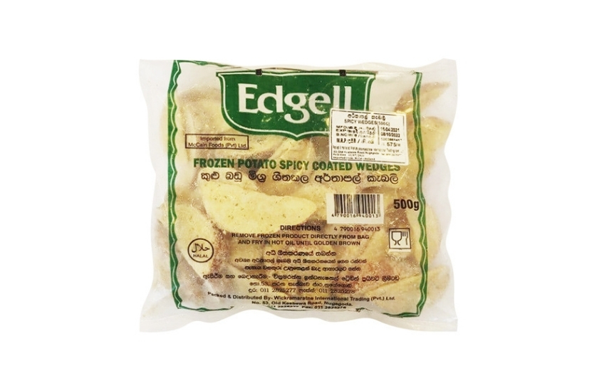 EDGELL FROZEN POTATO SPICY COATED WEDGES 500G