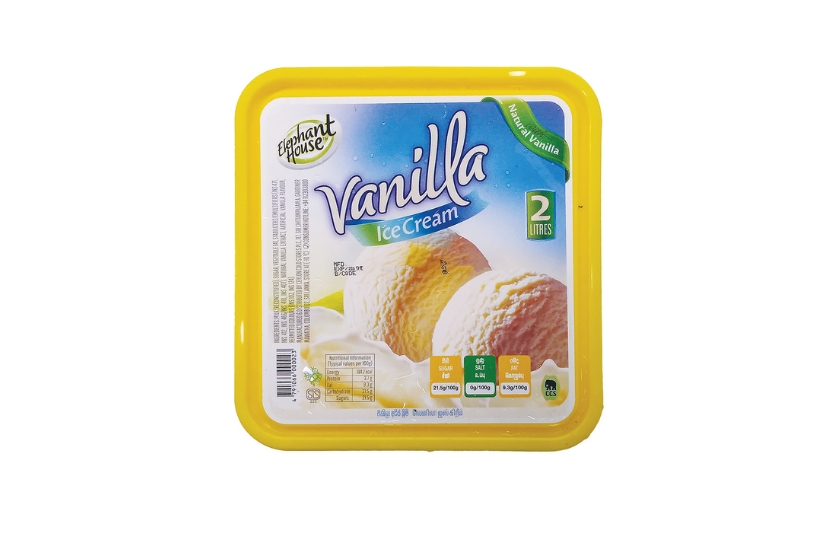 ELEPHANT HOUSE VANILA ICE CREAM 2L