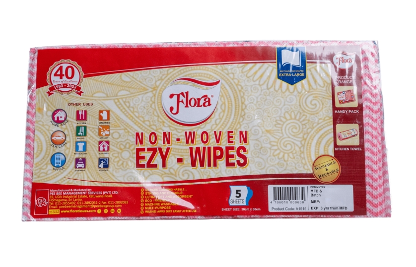 FLORA EZY WIPES 5 SHEET