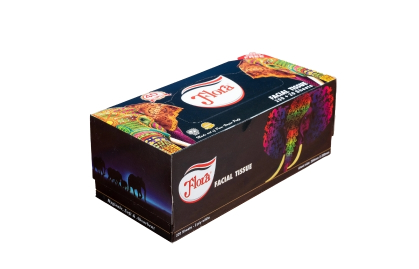 FACIAL TISSUE 2 PLY  200 + 20 SHEETS