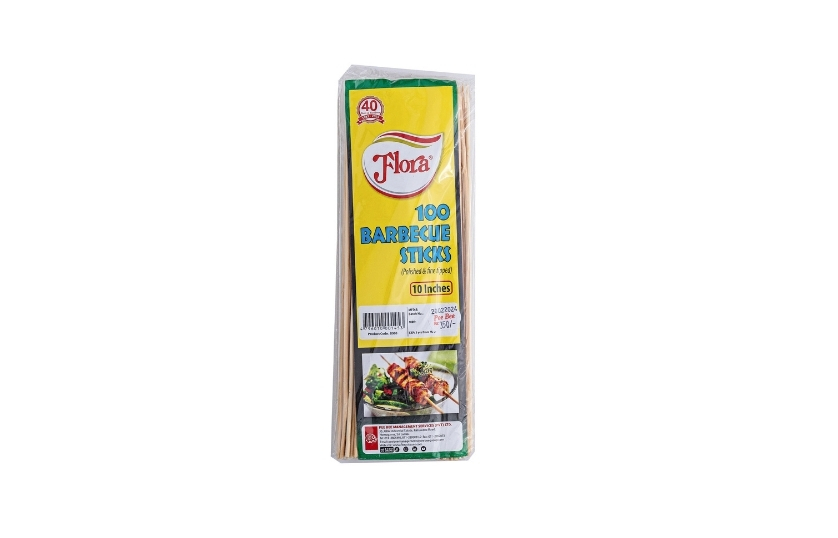 FLORA BARBECUE STICKES 10''  100 STICKS