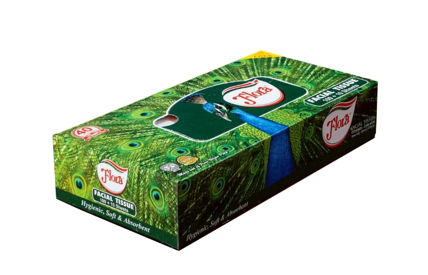 FLORA FACIAL TISSUS 2 PLY 100 + 10 SHEETS