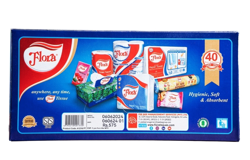 FLORA FACIAL TISSUE 50+10 SHEETS