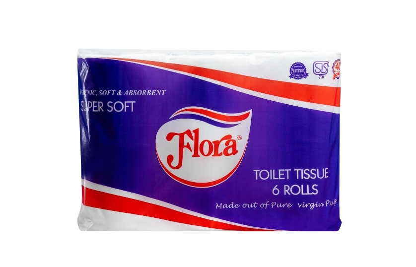 FLORA TOILET TISSUE ROLL 310 SHEETS