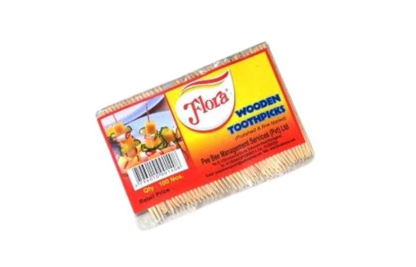 FLORA WOODEN TOOTHPICKS 500PCS