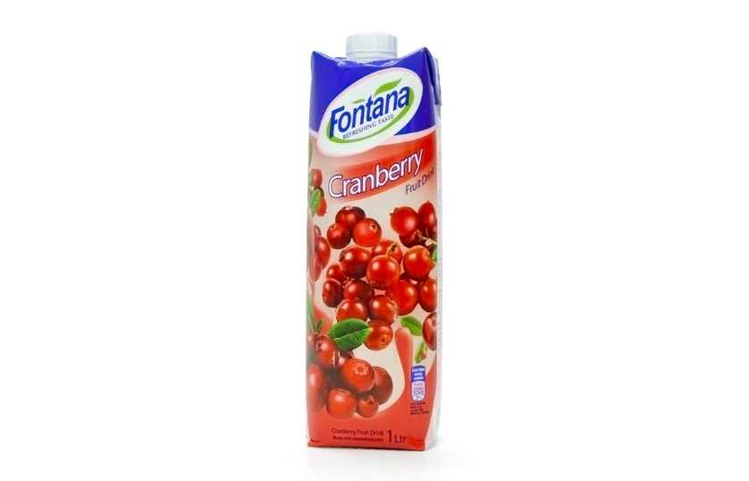 FONTANA CRANBERRY FRUIT DRINK 1L